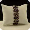 Beadwoven Hopeless romatic bracelet in purple