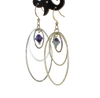 boucles d'oreilles Swarovski earrings Purple velvet