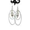 Boucles d'oreilles quartz rose earrings