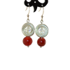 Boucles d'oreilles Murano red earrings