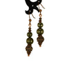 Boucles d'oreilles en Pyrite earrings